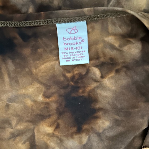 Bobbie Brooks Brown Tie Dye Sequin Detail Fall Top Size Medium - Picture 3 of 4